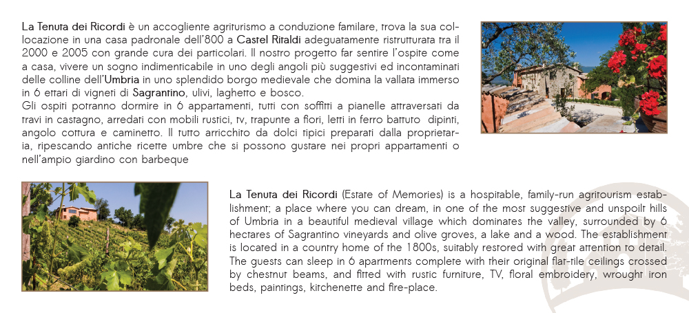 La Tenuta dei Ricordi: Brochure