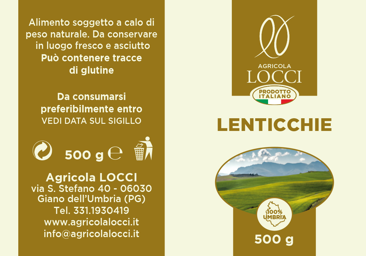 Agricola Locci: Etichette Lenticchie
