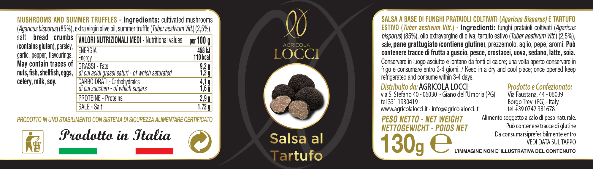 Agricola Locci: Etichette Tartufo