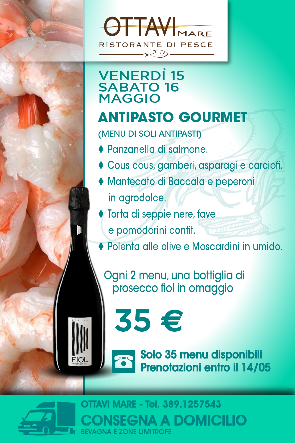 OTTAVI MARE: Volantino del ristorante Ottavi Mare<br>(Copyright Ottavi Mare)