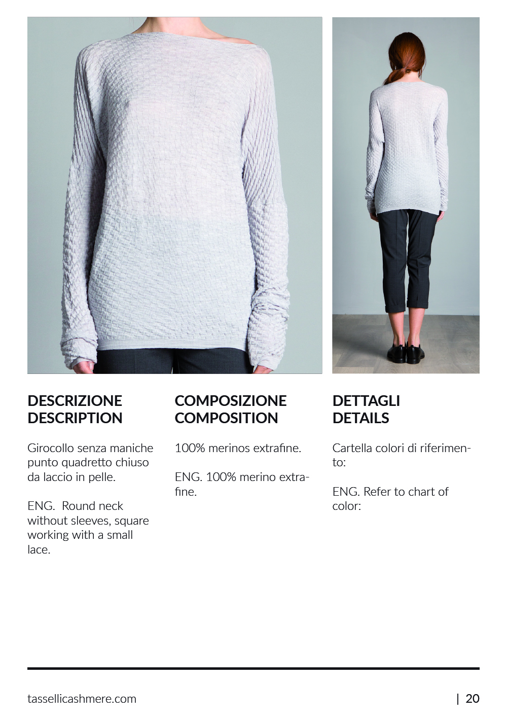 Tasselli: Catalogo Donna